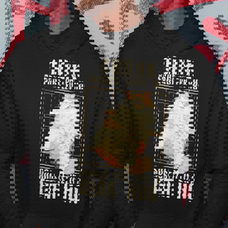 かわいい ラガマフィン 猫 面白い チョンク ぽっちゃり 猫 パーカー 面白い贈り物