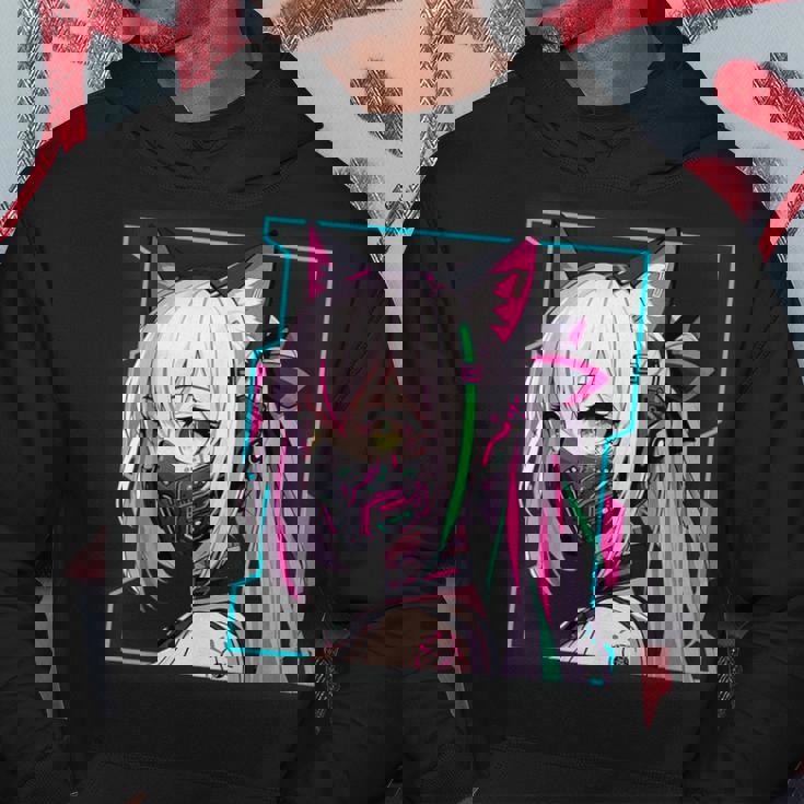 かわいい 日本の漫画 アニメ 美学 サイバーパンク テックウェア パーカー 面白い贈り物