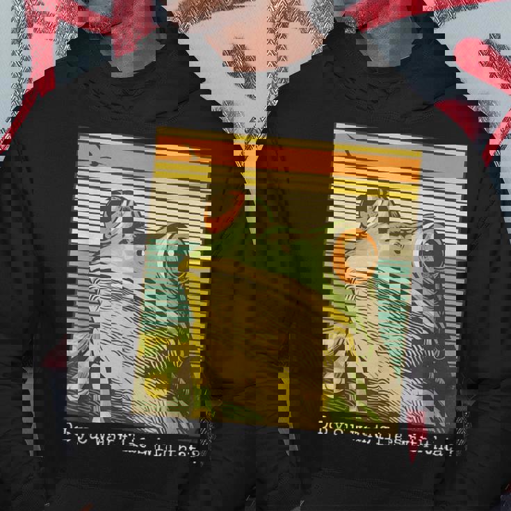 かわいい 面白い レトロ カエル パーカー 面白い贈り物