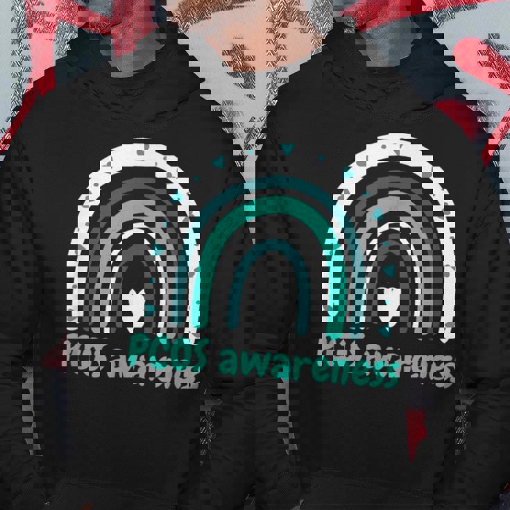 かわいいpcos啓発ボヘミアンレインボーpcosサポート。 パーカー 面白い贈り物