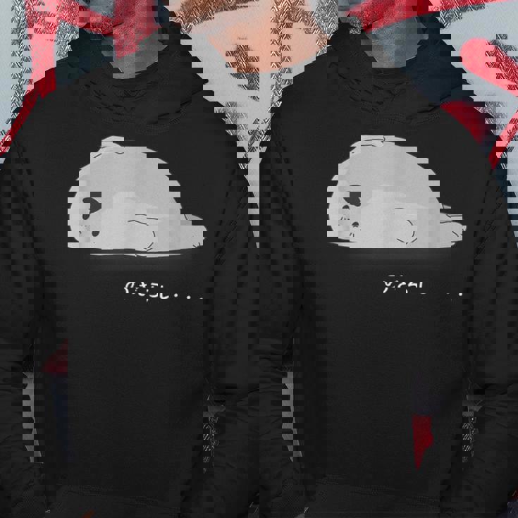 かわいいアザラシ、ノザラシ、面白 パーカー 面白い贈り物