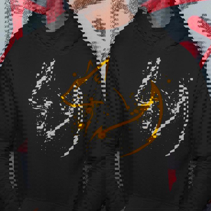 かわいいキツネ ミニマルフォックスピリット動物イラスト パーカー 面白い贈り物