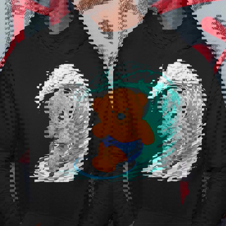 かわいいサーファーのテディベア。 パーカー 面白い贈り物