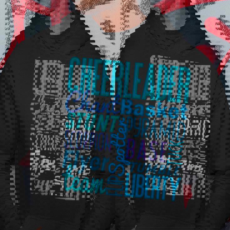 かわいいチアリーダーギフト ブルーチアムーブ チアリーディングコーチ パーカー 面白い贈り物