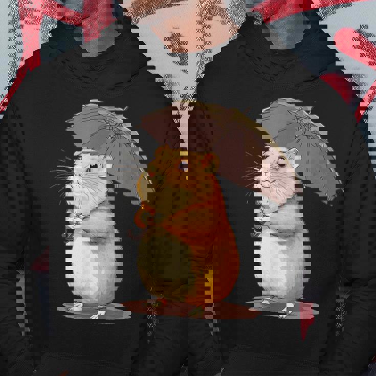 かわいいハムスターと傘のコスチューム。 パーカー 面白い贈り物