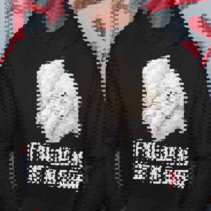 かわいいビションフリーゼ If You Love Me Let Meleep パジャマ パーカー 面白い贈り物