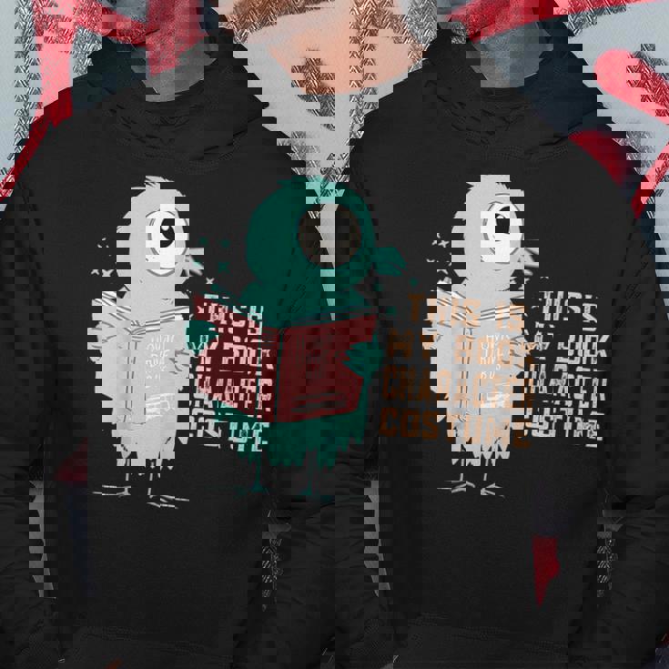 かわいいピジョン This Is My Book キャラクターコスチューム 読書用 パーカー 面白い贈り物