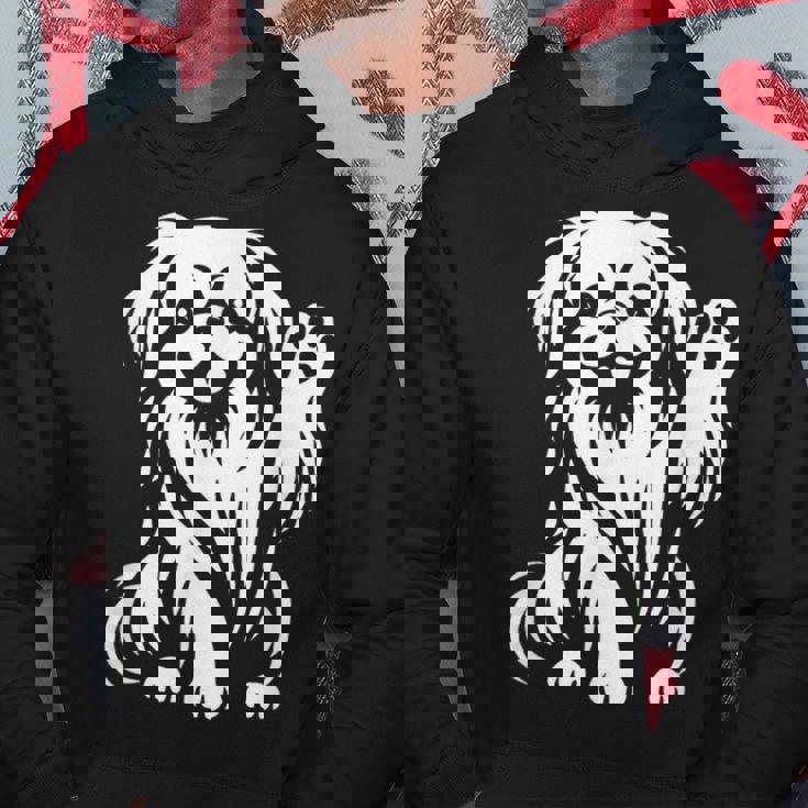 かわいいペキニーズ ハート足犬グラフィック デザイン パーカー 面白い贈り物