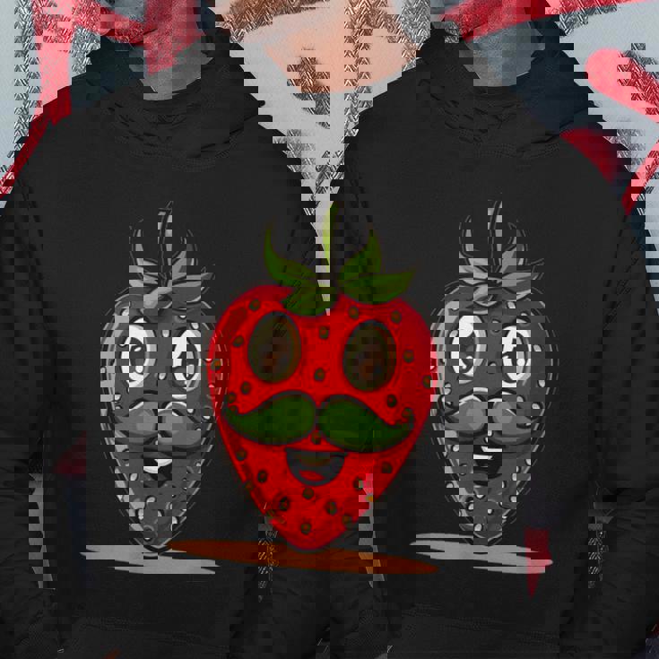 かわいい口ひげストロベリーコスチューム パーカー 面白い贈り物