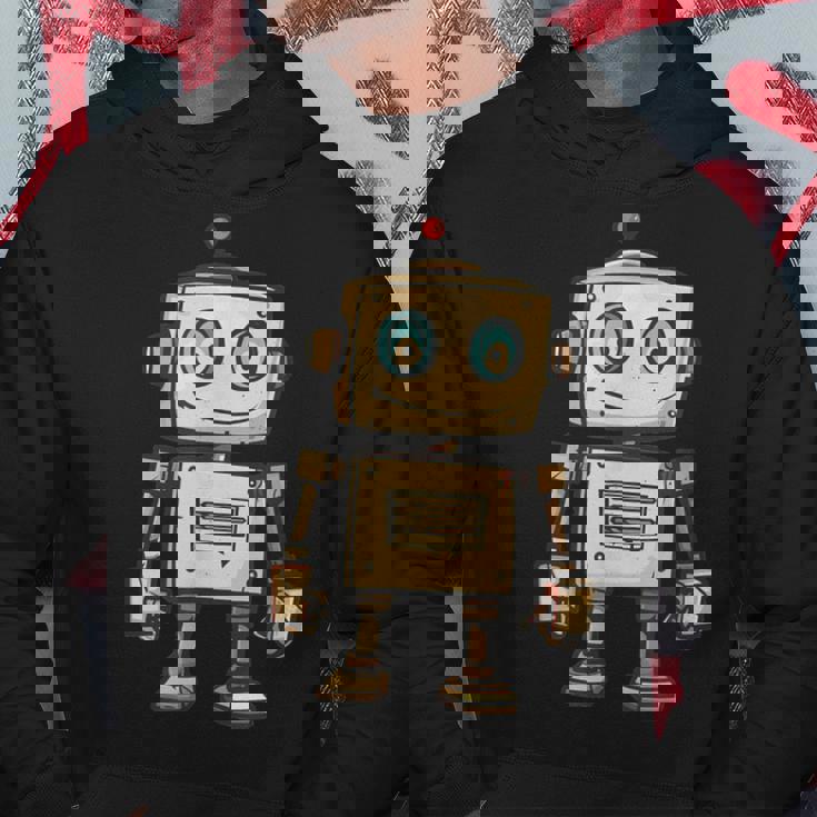 かわいい小さなロボット、ビンテージキッズロボット パーカー 面白い贈り物