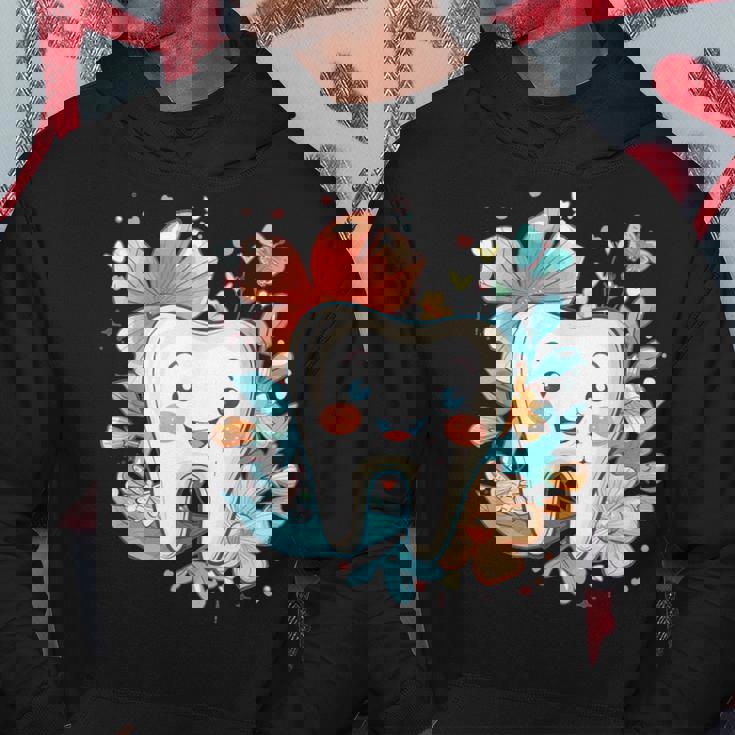 かわいい歯と花iキッズ歯 パーカー 面白い贈り物