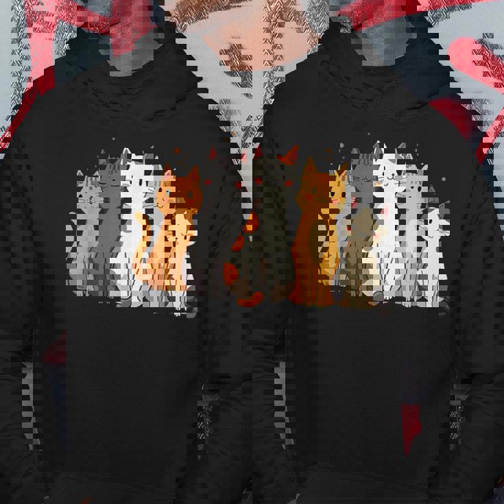 かわいい漫画の猫のイラスト パーカー 面白い贈り物