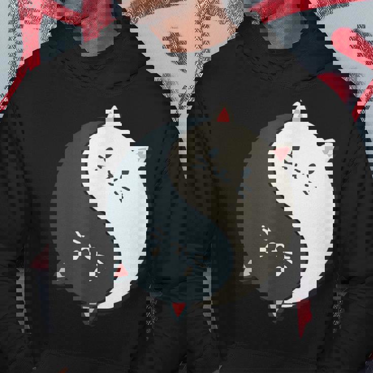 かわいい猫と一緒に陰陽師のサイン I Karma Yoga Cat パーカー 面白い贈り物