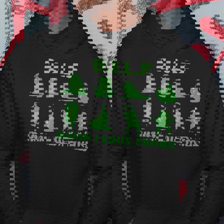 くそー私はカエルが大好きdILF パーカー 面白い贈り物