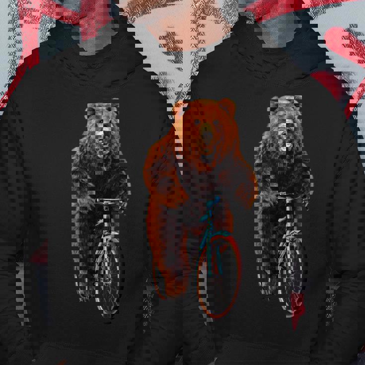 くま 熊 ベア 自転車 パーカー 面白い贈り物