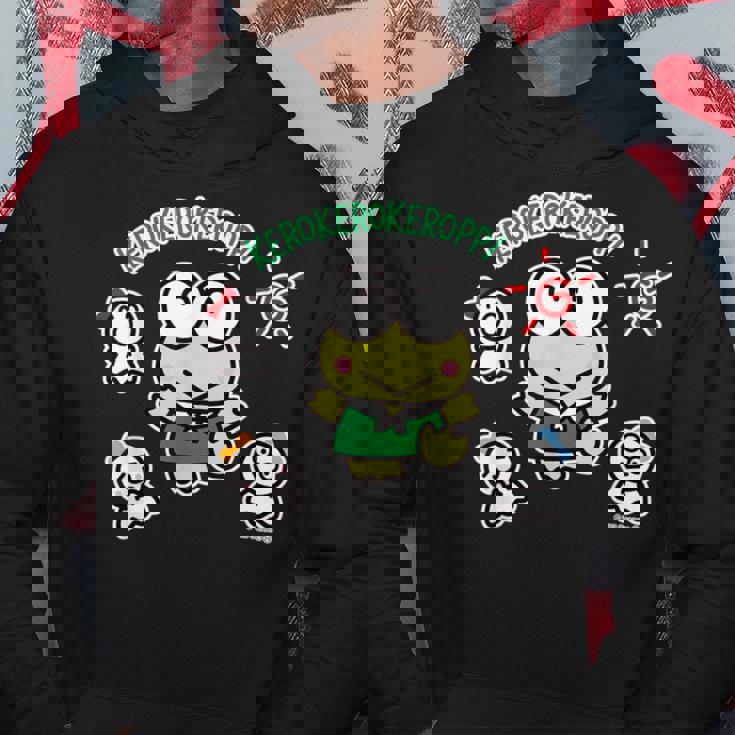 けろけろけろっぴ てるてるぼうず ダークカラー パーカー 面白い贈り物