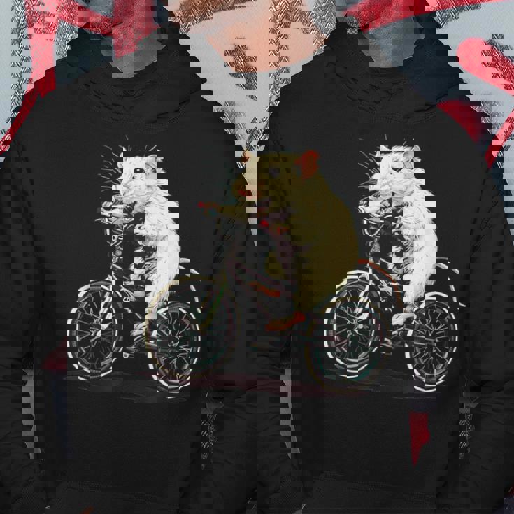 げっ歯類と白いネズミ愛好家のためのクールなサイクリングラット パーカー 面白い贈り物