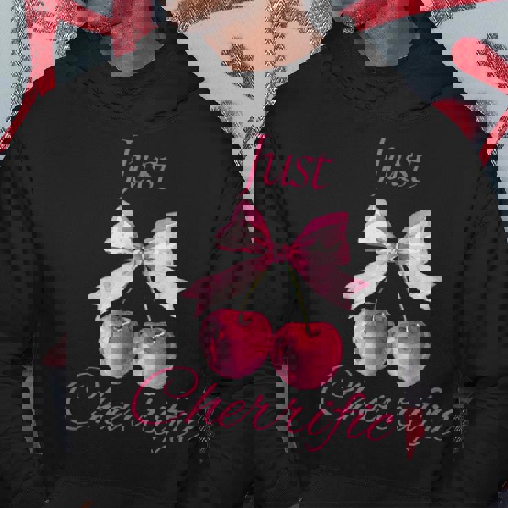 さくらんぼ かわいいチェリーピンクチェリー パーカー 面白い贈り物