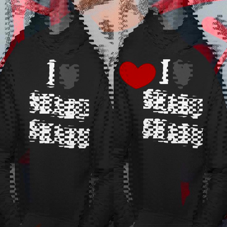 しゃぶしゃぶ大好き アイハート しゃぶしゃぶ パーカー 面白い贈り物