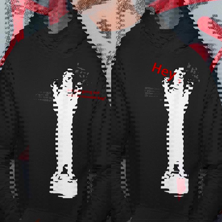 しろくま 北極クマ くま 流氷 動物 エコバック オリジナルデザイン 手描き イラスト ロゴプリント かわいい おもしろ パーカー 面白い贈り物