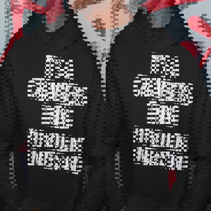 それは商工会議所のことだ（君には分からないだろう）-Chambers パーカー 面白い贈り物