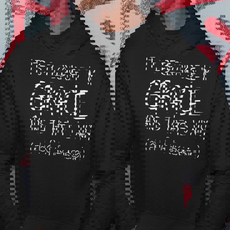 それは私がグレイシーだから、だから面白い名前だ パーカー 面白い贈り物