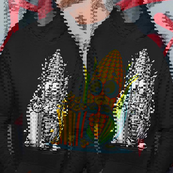 とうもろこしとポップコーンのキャラクター パーカー 面白い贈り物