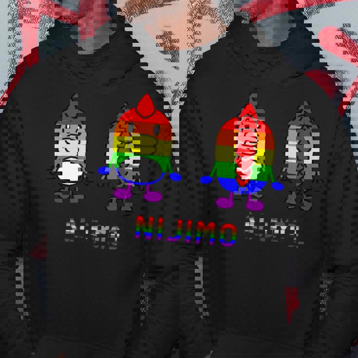 にじモ パーカー 面白い贈り物