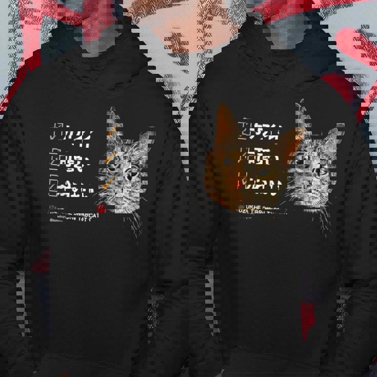 ねこ、かわいい 猫 キジトラ猫 鶉 うずら かわいい Cat パーカー 面白い贈り物