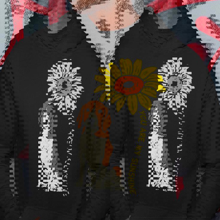 ひまわり サンシャイン ビーグル 動物 ペット ハウンド 犬 恋人 ギフト パーカー 面白い贈り物