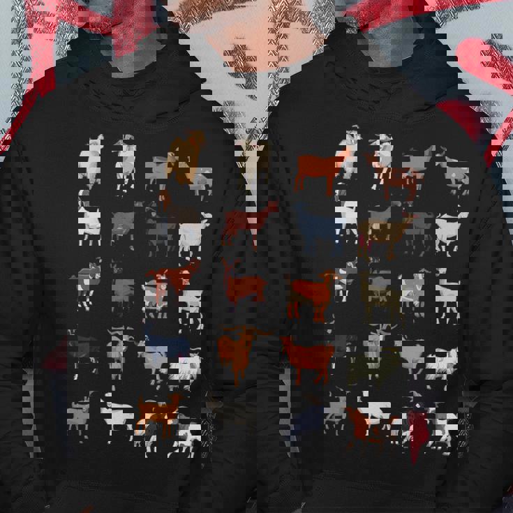 ふれあい動物園 たくさんのヤギ パーカー 面白い贈り物