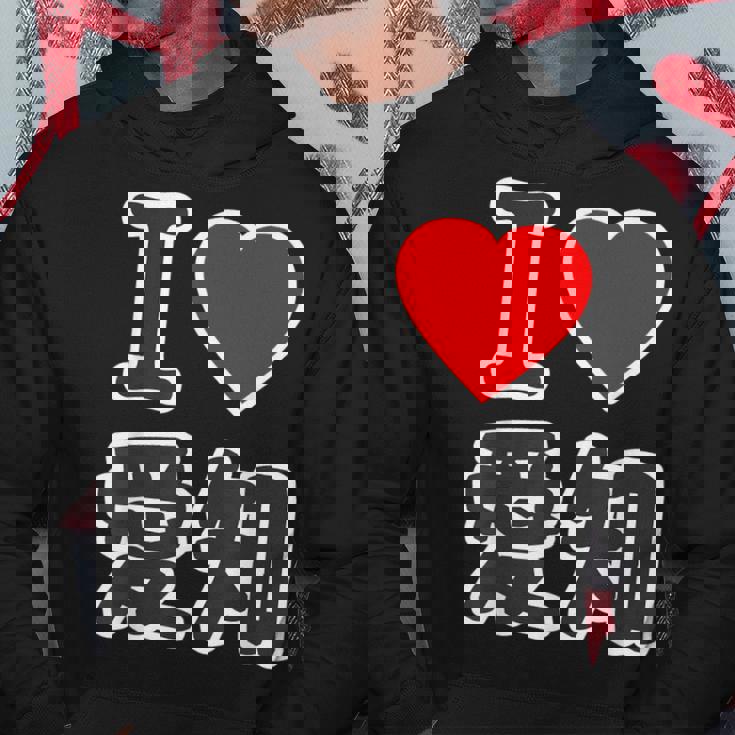 アイラブ・愛知（I Love ハート）Big 大きな文字【47都道府県】ジモtティ 地元愛 旅行お土産 面白 パーカー 面白い贈り物