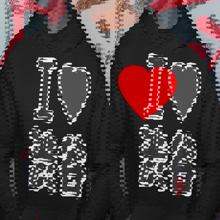 アイラブ・渋谷（I Love ハート）渋谷区 Big 大きな文字【東京23区】ジモtティ 面白い パーカー 面白い贈り物