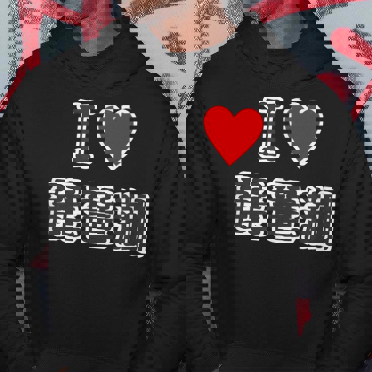 アイラブ・琵琶湖（I Love ハート）滋賀【47都道府県】ジモtティjimo-T 地元愛 観光 お土産 ご当地・面白 パーカー 面白い贈り物