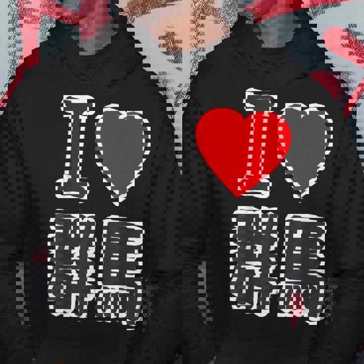 アイラブ・群馬（I Love ハート）Big 大きな文字 ハート【47都道府県】ジモtティ 旅行お土産 面白 パーカー 面白い贈り物