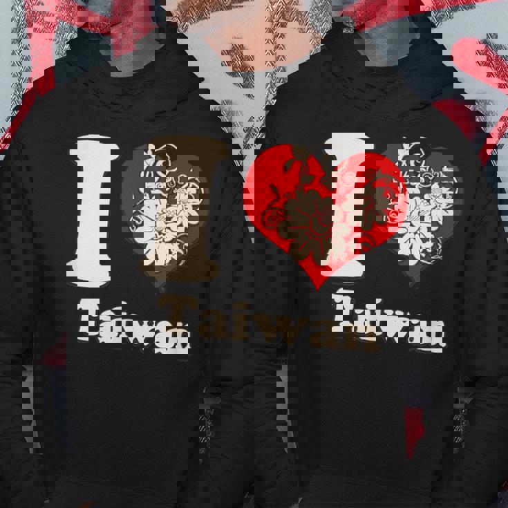 アイラブ台湾フローラル パーカー 面白い贈り物