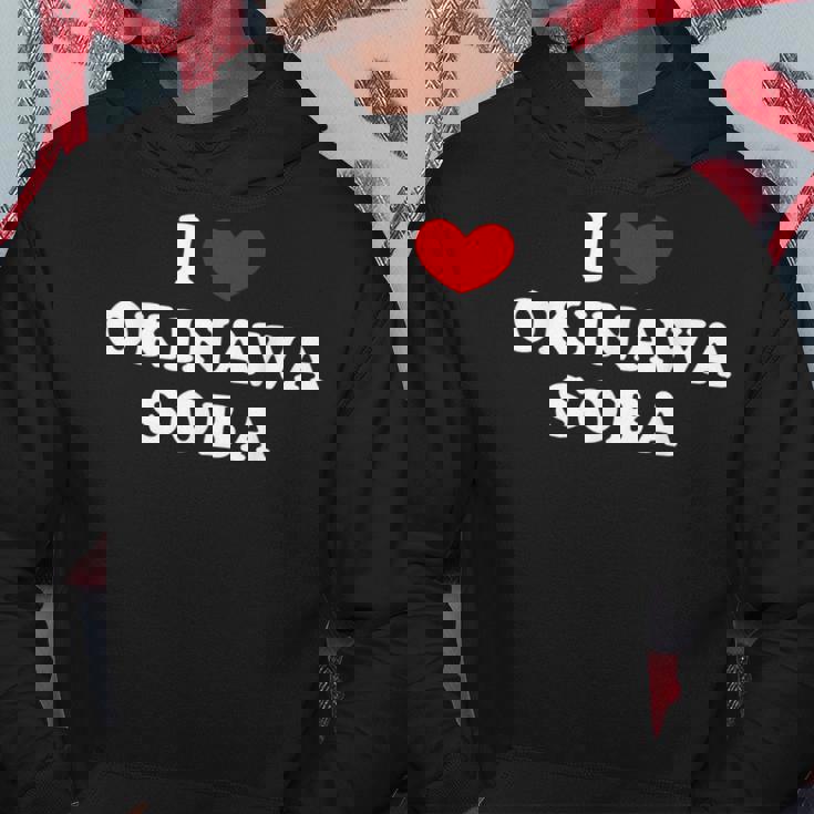 アイラブ沖縄そば アイハート 沖縄そば パーカー 面白い贈り物