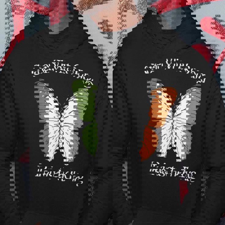 アイルランド、緑、白、オレンジの国旗を誇り パーカー 面白い贈り物