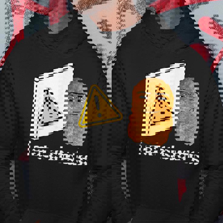 アイ・イート・アスベスト・ファニー・カーズ・チキン・ナゲット・ミーム パーカー 面白い贈り物