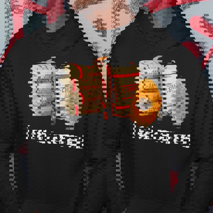 アイ・イート・セメント・ファニー・カーズ・クライング・キャット・ミーム パーカー 面白い贈り物