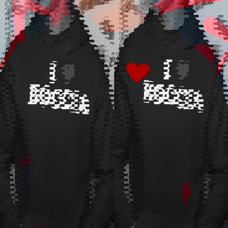 アイ・ハート・ボッチャ・プレイヤー-アイ・ラブ・ボッチャ パーカー 面白い贈り物