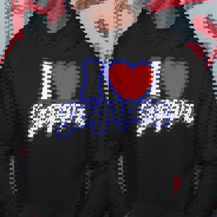 アイ・ラブ・シンガポール パーカー 面白い贈り物