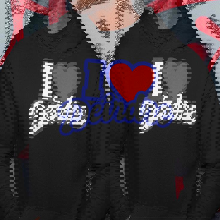 アイ・ラブ・ディアドラ パーカー 面白い贈り物