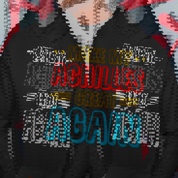 アキレス手術の回復、アキレス膝、回復手術 パーカー 面白い贈り物