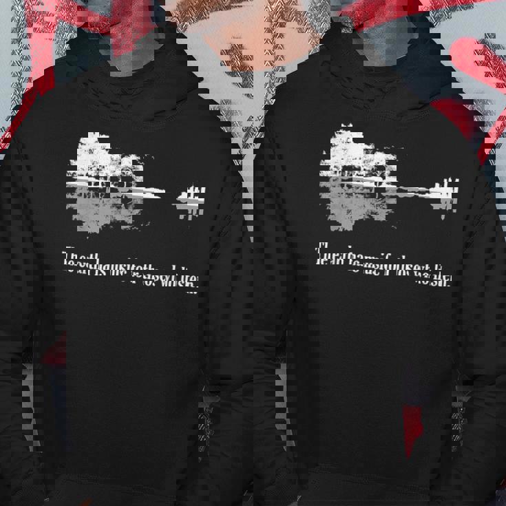 アコースティックギター Earth Has Music For Listen パーカー 面白い贈り物