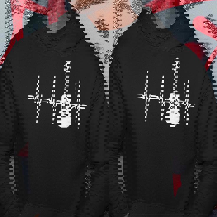 アコースティック・ギター・ハートビート ギター・ミュージシャン パーカー 面白い贈り物