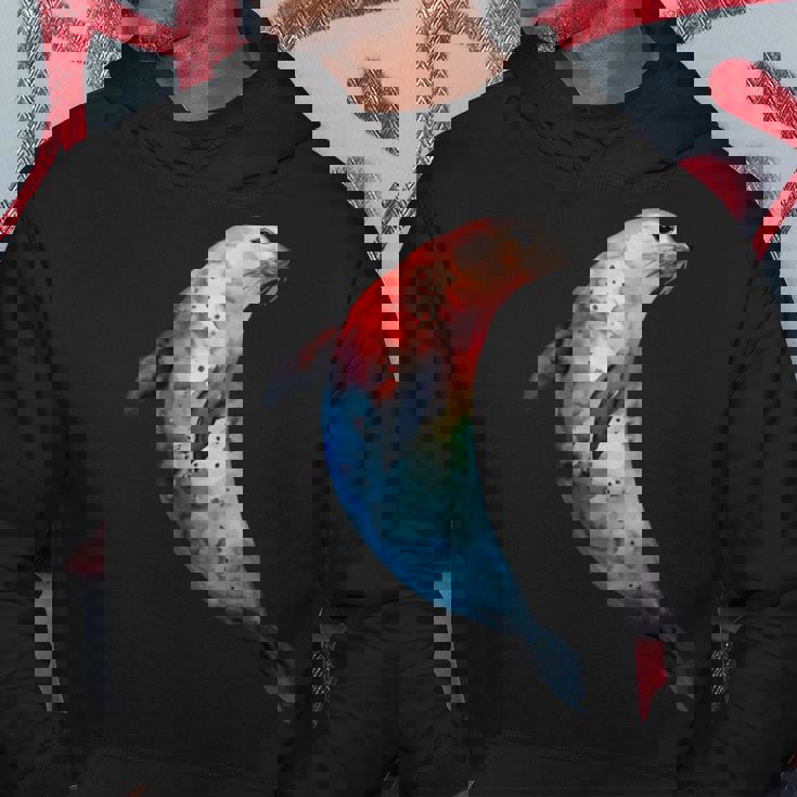 アザラシ アシカ かわいい シール 海 動物 水彩 シール パーカー 面白い贈り物