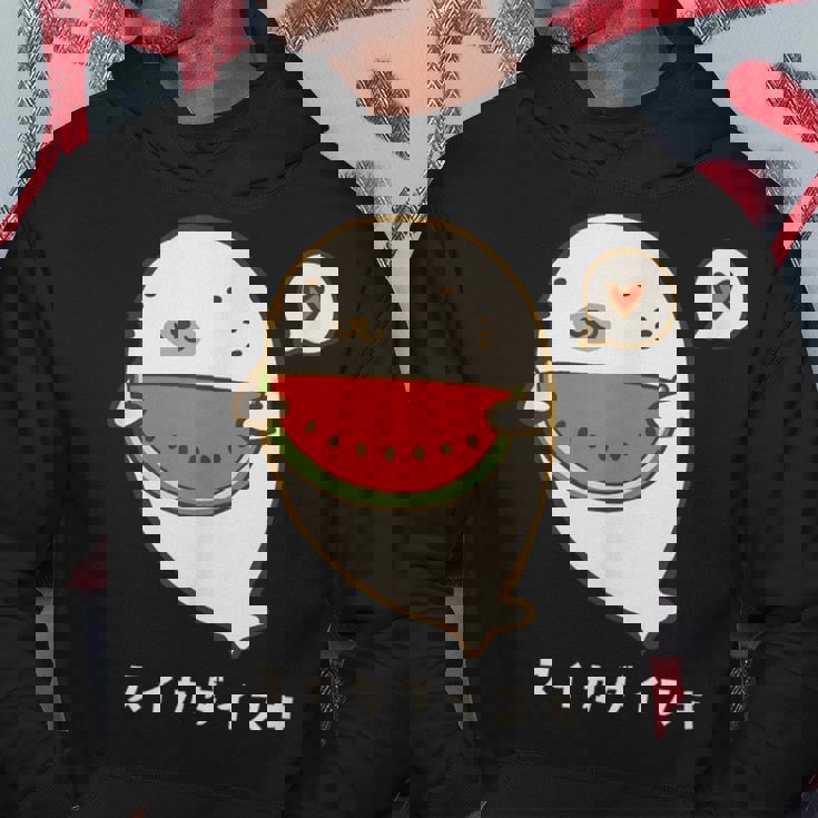 アザラシ 海豹 すいか スイカ大好き アザラシ かわいい イラスト アザラシ好き スイカ イラスト 手書き パーカー 面白い贈り物