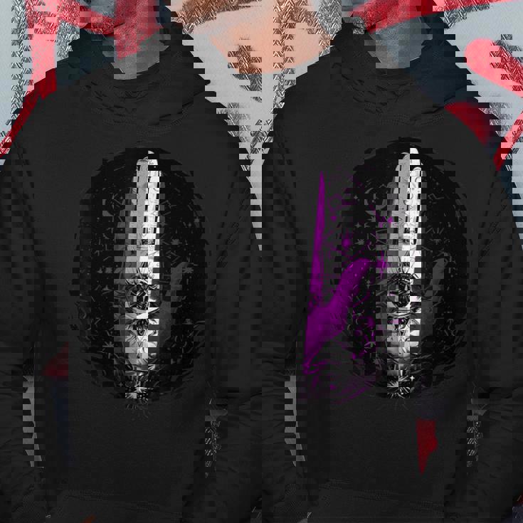 アセクシャルpride手と目と神秘的な象徴アート パーカー 面白い贈り物