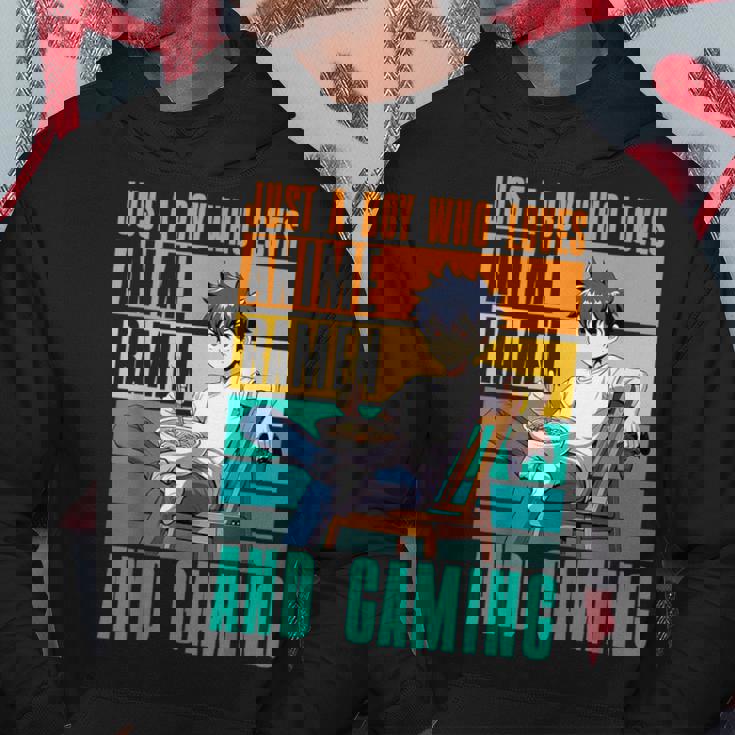 アニメラーメンとゲームが大好きな少年 カワイイゲーマー パーカー 面白い贈り物